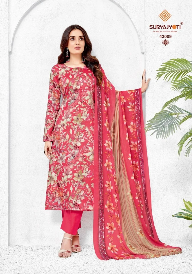 Suryajyoti  Naisha Vol 43 Jaam Satin Wholesale Salwar Suit Catalog